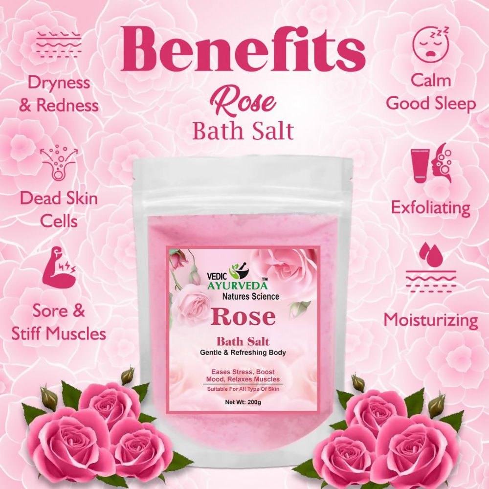 VedicAyurveda Mogra & Rose Bath Salt - Dista