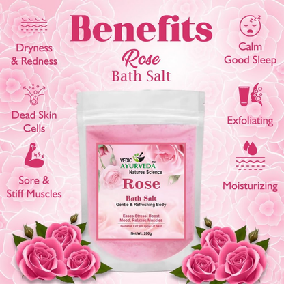 VedicAyurveda Mogra & Rose Bath Salt - Dista