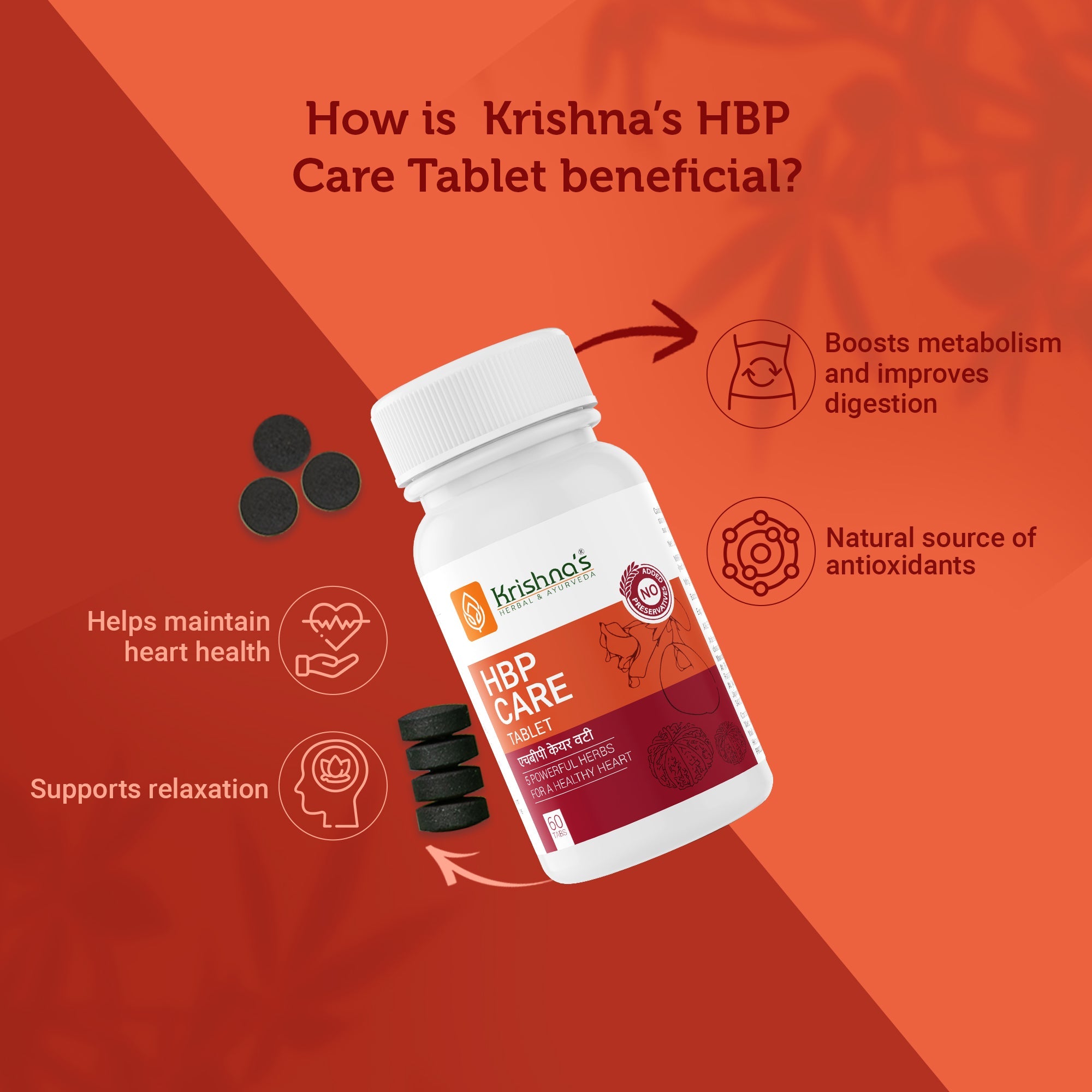 Krishna'S Herbal & Ayurveda Hbp Care Tablets