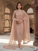 Thumbnail for Teeya Creation Womens New Net With Heavy Embroiedery With Sequence Work Kurta Set - Dista