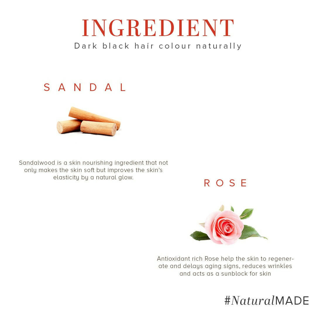 Khadi Natural Sandalwood & Rose Face Pack - Distacart