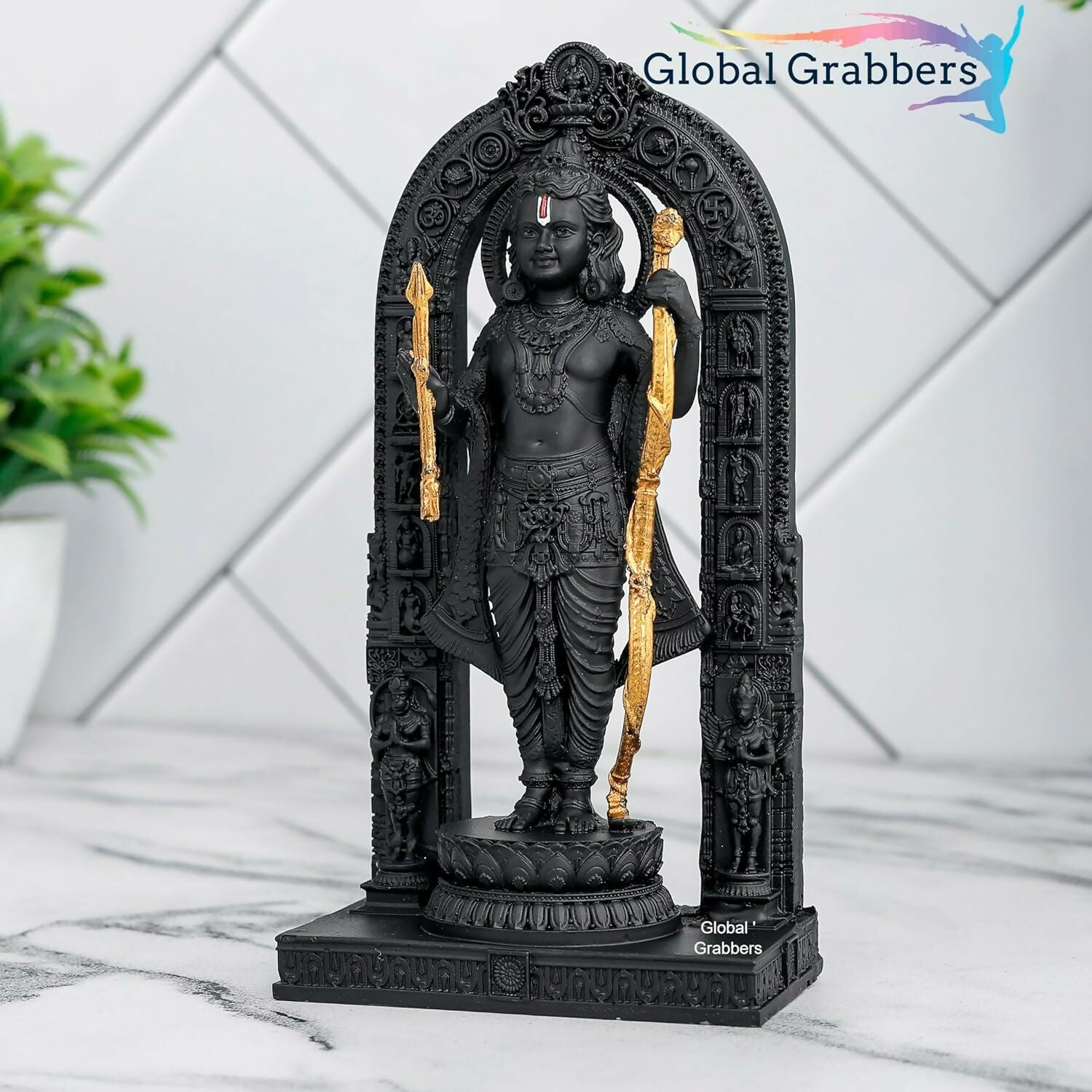 Global Grabbers Polyresin 3D Ram Lalla Ayodhya Idol - Distacart