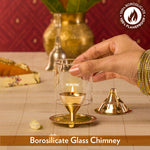 Thumbnail for My Borosil Akhand Brass Diya, Small