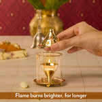 Thumbnail for My Borosil Akhand Brass Diya, Small