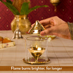 Thumbnail for My Borosil Akhand Diya, Brass, Medium