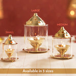 Thumbnail for My Borosil Akhand Diya, Brass, Medium
