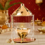 Thumbnail for My Borosil Akhand Diya, Brass, Large
