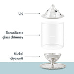 Thumbnail for My Borosil Akhand Diya, Nickel, Medium