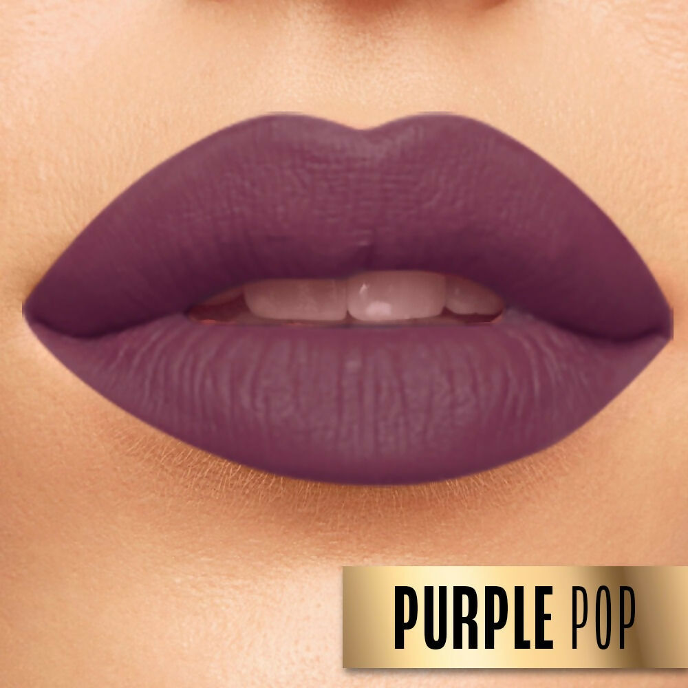 Lakme Absolute Beyond Matte Lipstick - 502 Purple Pop - Distacart