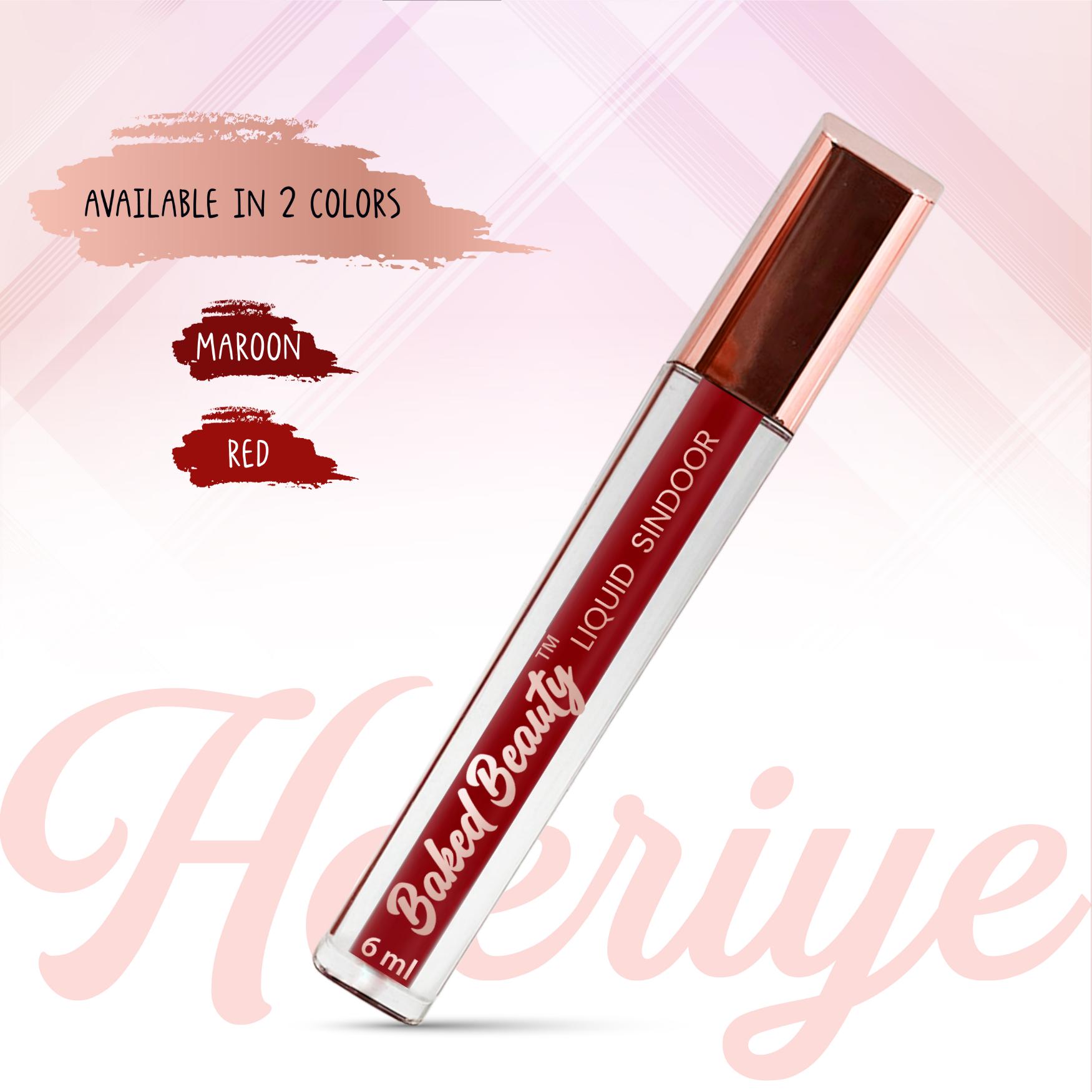Baked Beauty Liquid Sindoor - Maroon