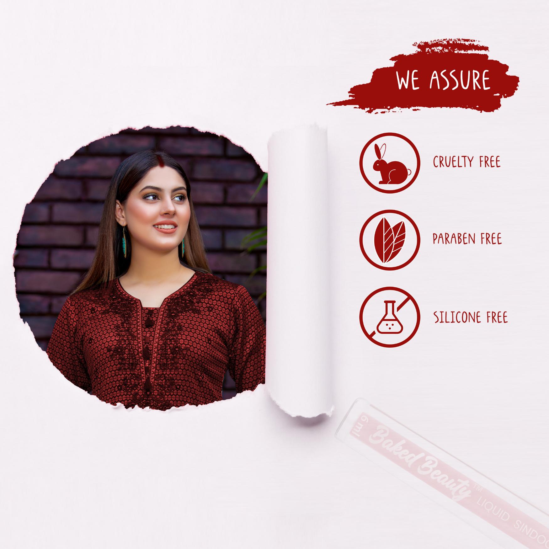 Baked Beauty Liquid Sindoor - Maroon