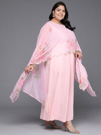 Thumbnail for Ahalyaa Women's Traditional wear Ethnic Dress - Pink - Distacart