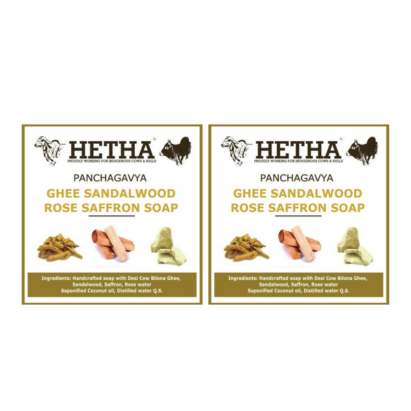 Hetha Ghee Sandalwood Rose Saffron Soap