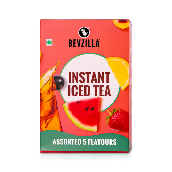 Bevzilla Iced Tea Powder 5 Assorted Flavours Pack