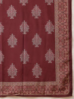 Thumbnail for Embroidered & Printed Kurta With Palazzo & Printed Dupatta, Maroon - Hiral Fashion - Distacart