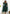 Floral Printed Knee Length Elbow Length Sleeves Round Neck Kurti With Net Dupatta (Green) - Hiral Fashion