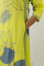 Thumbnail for Floral Printed Rayon Co-ords et (Lime Green) - Hiral Fashion