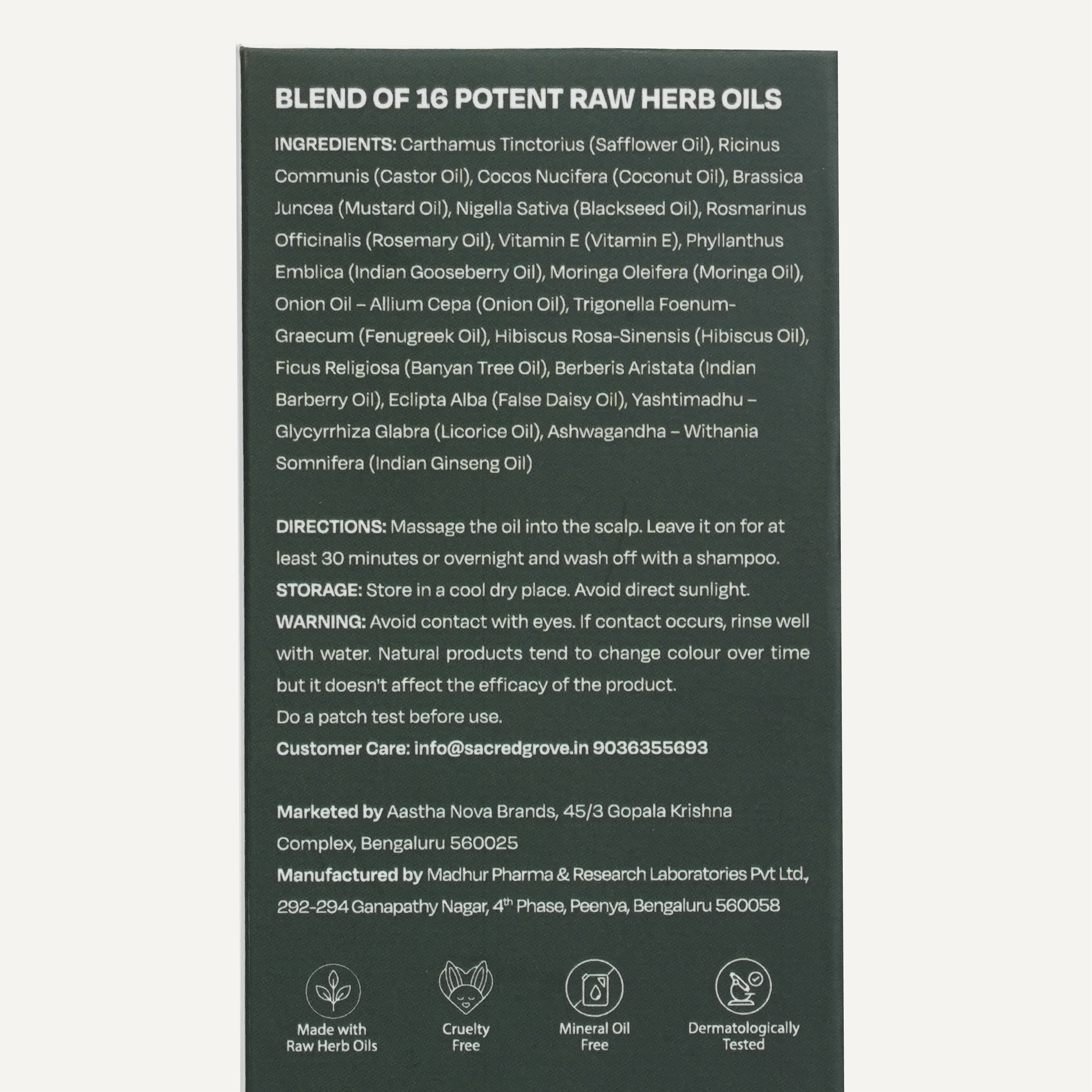 Sacred Grove Rosemary Leaves & Onion Hair Growth Oil