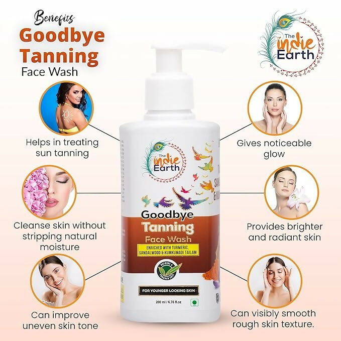 The Indie Earth Goodbye Tanning (Skin Lightening) Facewash - Distacart