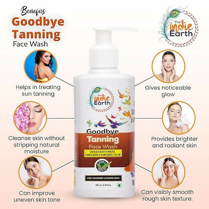 The Indie Earth Goodbye Tanning (Skin Lightening) Facewash - Distacart