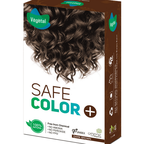 Vegetal Safe Color Hair Color - Dark Brown - Distacart