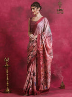 Thumbnail for NOZ2TOZ Women's Cotton Blend Multi Color Printed Designer Saree With Blouse Piece - Distacart