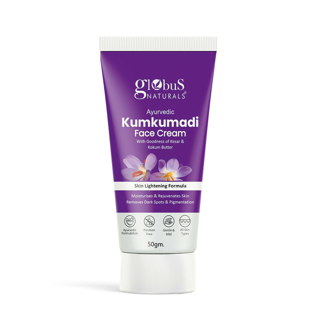 Globus Naturals Ayurvedic Kumkumadi Skin Lightening Face Cream - Distacart