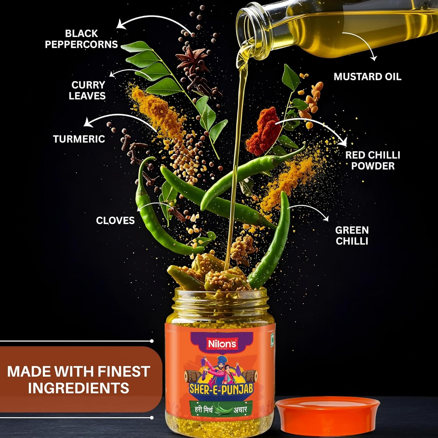Nilon's SherEPunjab Green Chilli Pickle - Dista