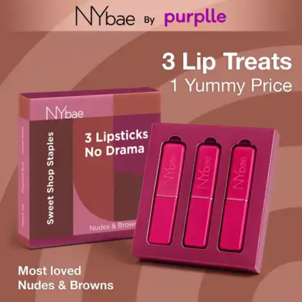 NY Bae Sweet Shop Staples Lipsticks: Nudes & Browns Combo - Distacart