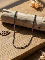 Thumbnail for NVR Men's Handcrafted Multicolour Rhodium Plated Chain - Distacart