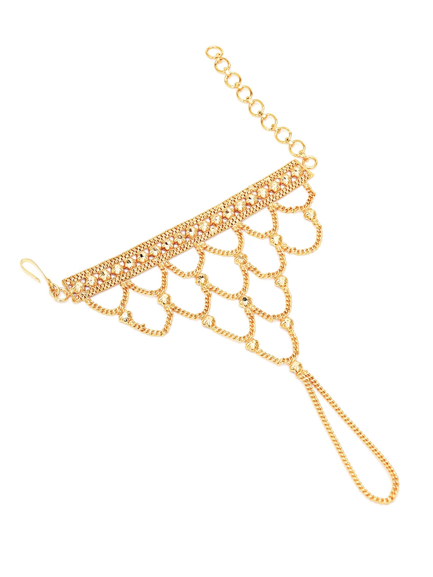 Golden Haathphool (Gold) - Ruby Raang - Distacart