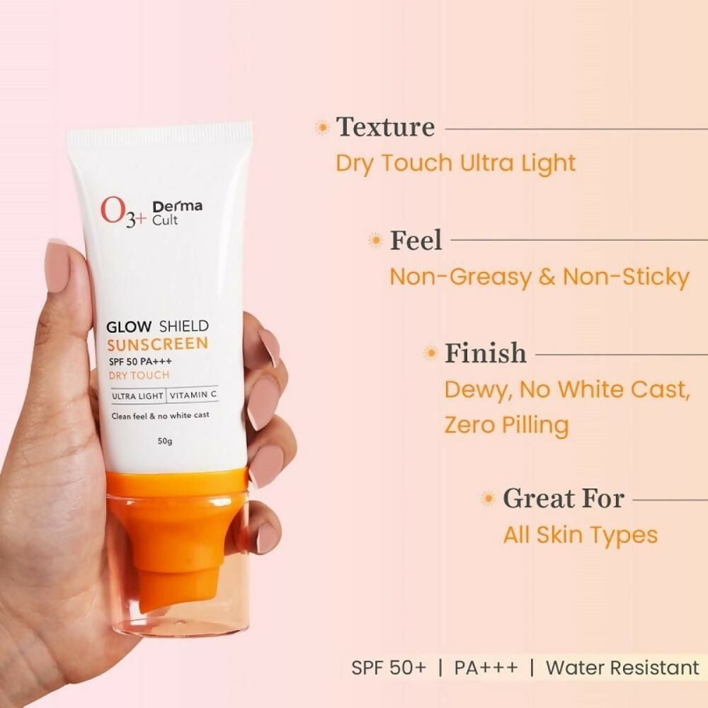 Professional O3+ Derma Cult Glow Shield Sunscreen SPF 50 PA+++ - Distacart