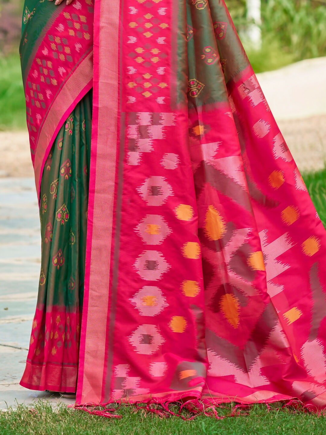 Astita Mehendi Soft Silk Saree