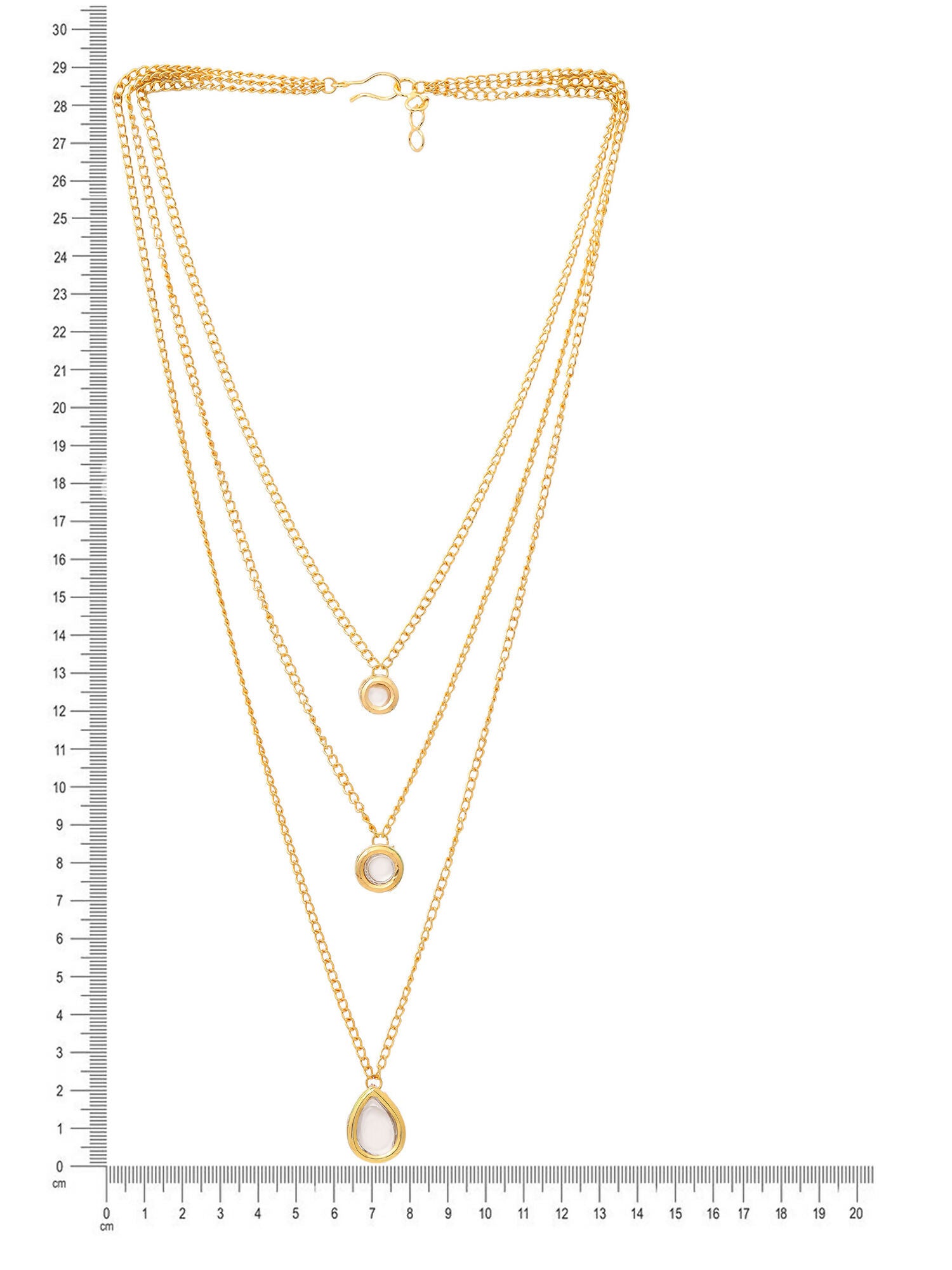 Ruby Raang Kundan & Gold Layered Necklace