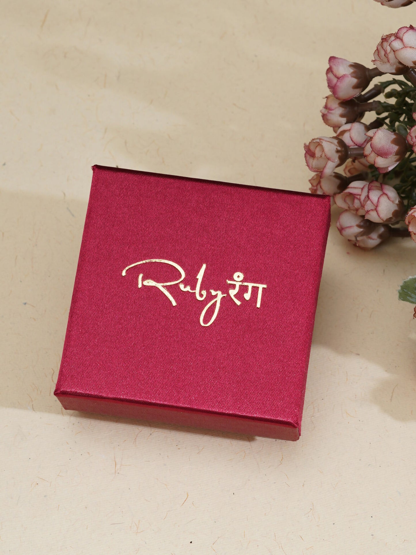 Gold plating jewellery set (Gold) - Ruby Raang - Distacart