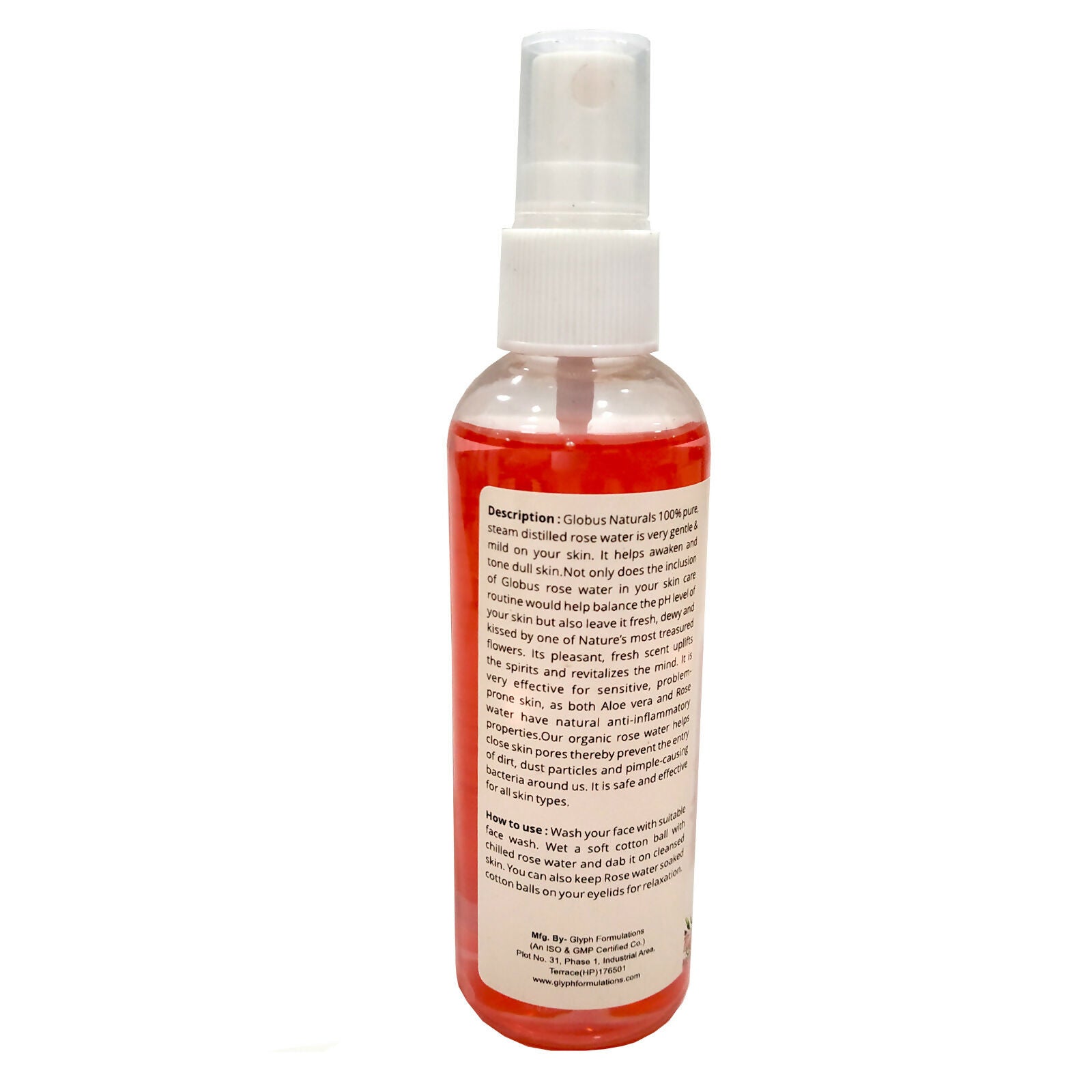 Globus Naturals Rose Toner - Distacart