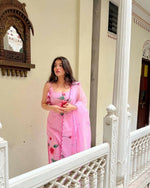 Thumbnail for The52 Pink Women's Gorgeous Printed Viscose Fabric Straight Kurta Pant with Dupatta Set - Distacart