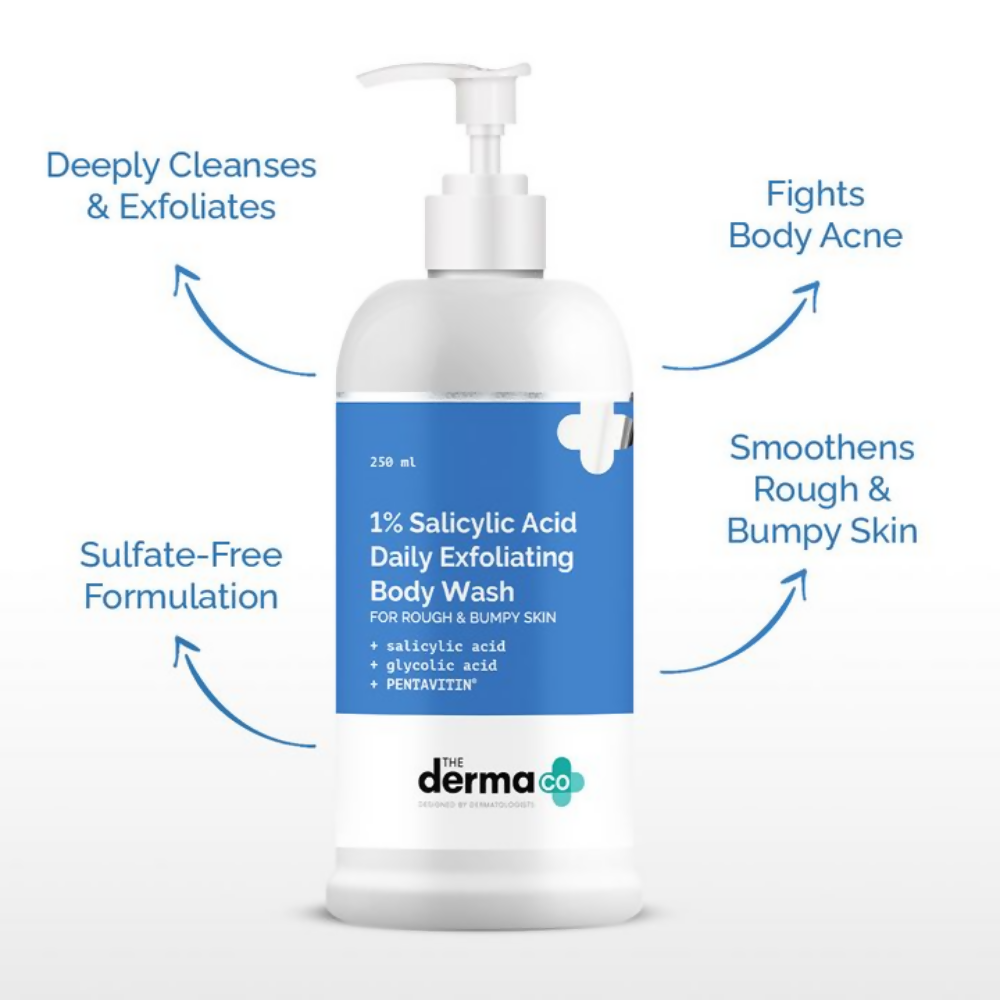 The Derma Co 1% Salicylic Acid Daily Exfoliating Body Wash - Distacart
