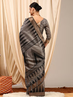 Thumbnail for NOZ2TOZ Women's Silk Cotton Grey Woven Design Designer Saree With Blouse Piece - Distacart