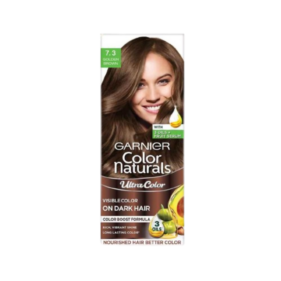 Garnier Color Naturals Ultra Hair Color - 7.3 Golden Brown - Distacart