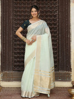 Thumbnail for Astita Light Green Cotton Saree