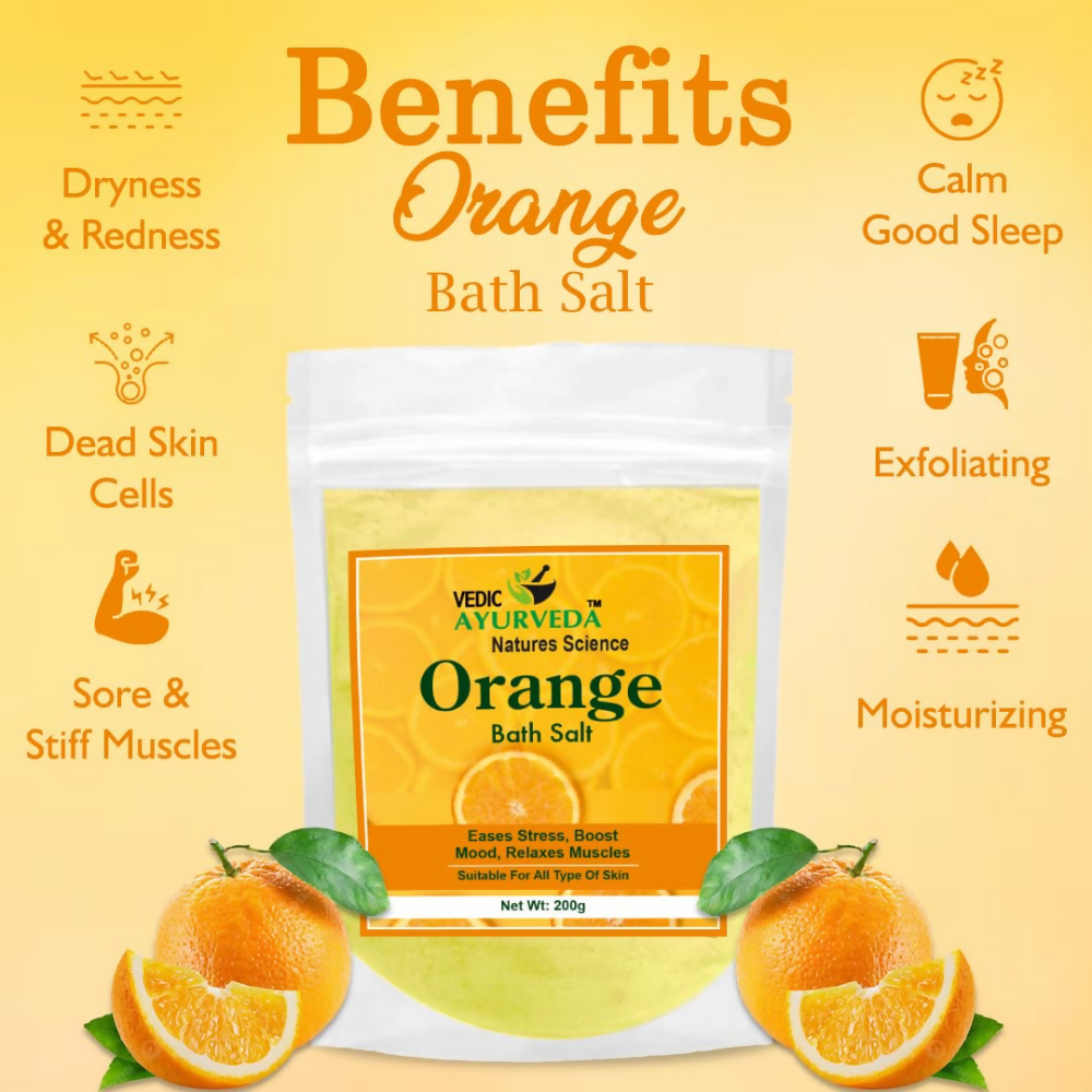VedicAyurveda Orange Bath Salt - Dista