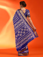 Thumbnail for NOZ2TOZ Women's Silk Blend Purple Printed Designer Saree With Blouse Piece - Distacart