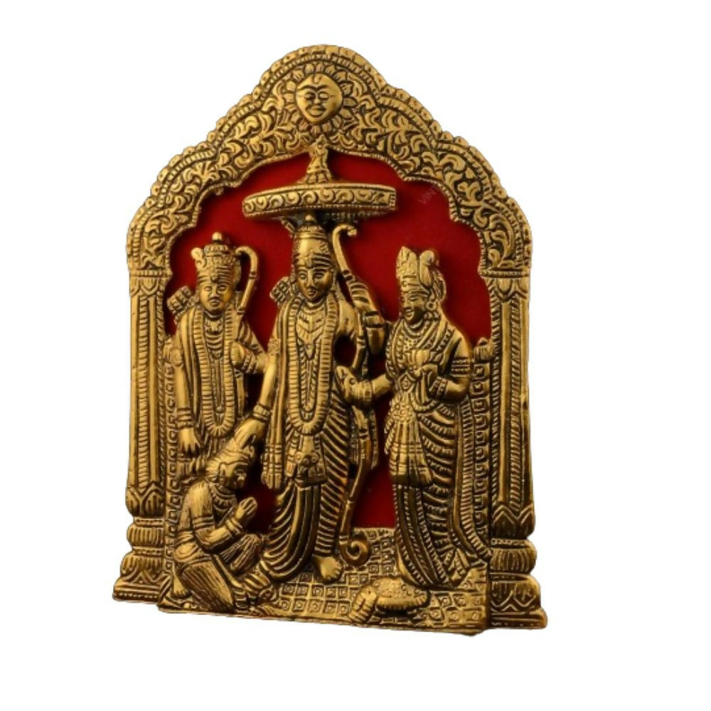 Vintage Gulley Antique White Metal Lord Ram Darbar Idol - Distacart