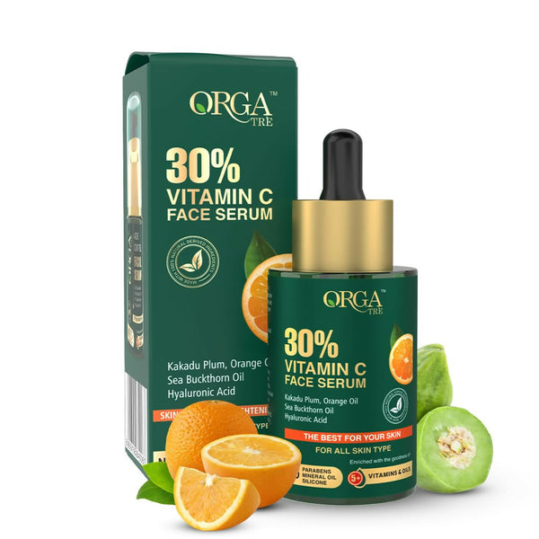 Orgatre 30% Vitamin C Face Serum for Glowing Skin - Distacart