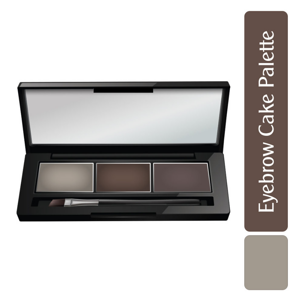 Keya Seth Aromatherapy Professional Eyebrow Cake Palette 3 Colour - Distacart