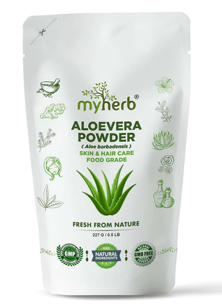 Myherb Pure Natural Organic Aloevera Powder - Distacart