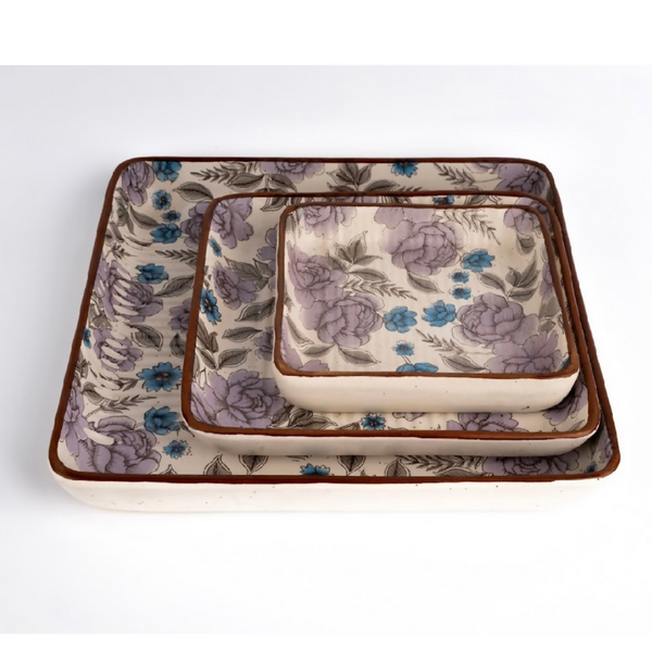 Simply Soho Mughal Mist Platter Set of 3 - Distacart