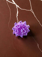 Thumbnail for Inhanns Rang-E-Roshan Adjustable Ring – Handmade Crystal Statement Ring - Purple - Distacart