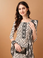 Thumbnail for Embroidered & Printed Kurta With Pant & Printed Dupatta, Black - Hiral Fashion - Distacart